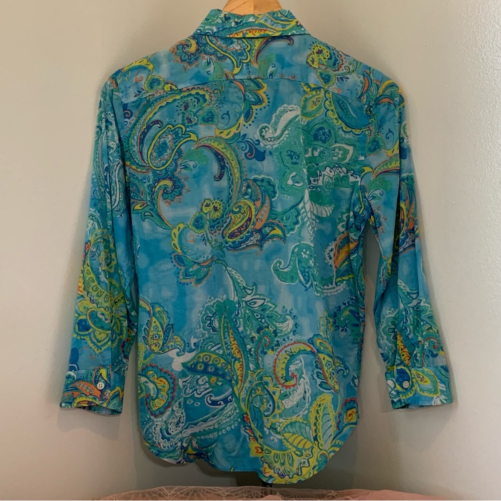 Lauren Ralph Lauren Button Down Top - Picture 4 of 8